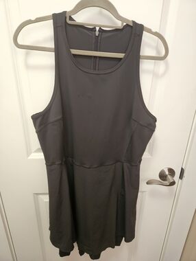 Lululemon nulux Running Tank Skort Dress in Grafite Gray